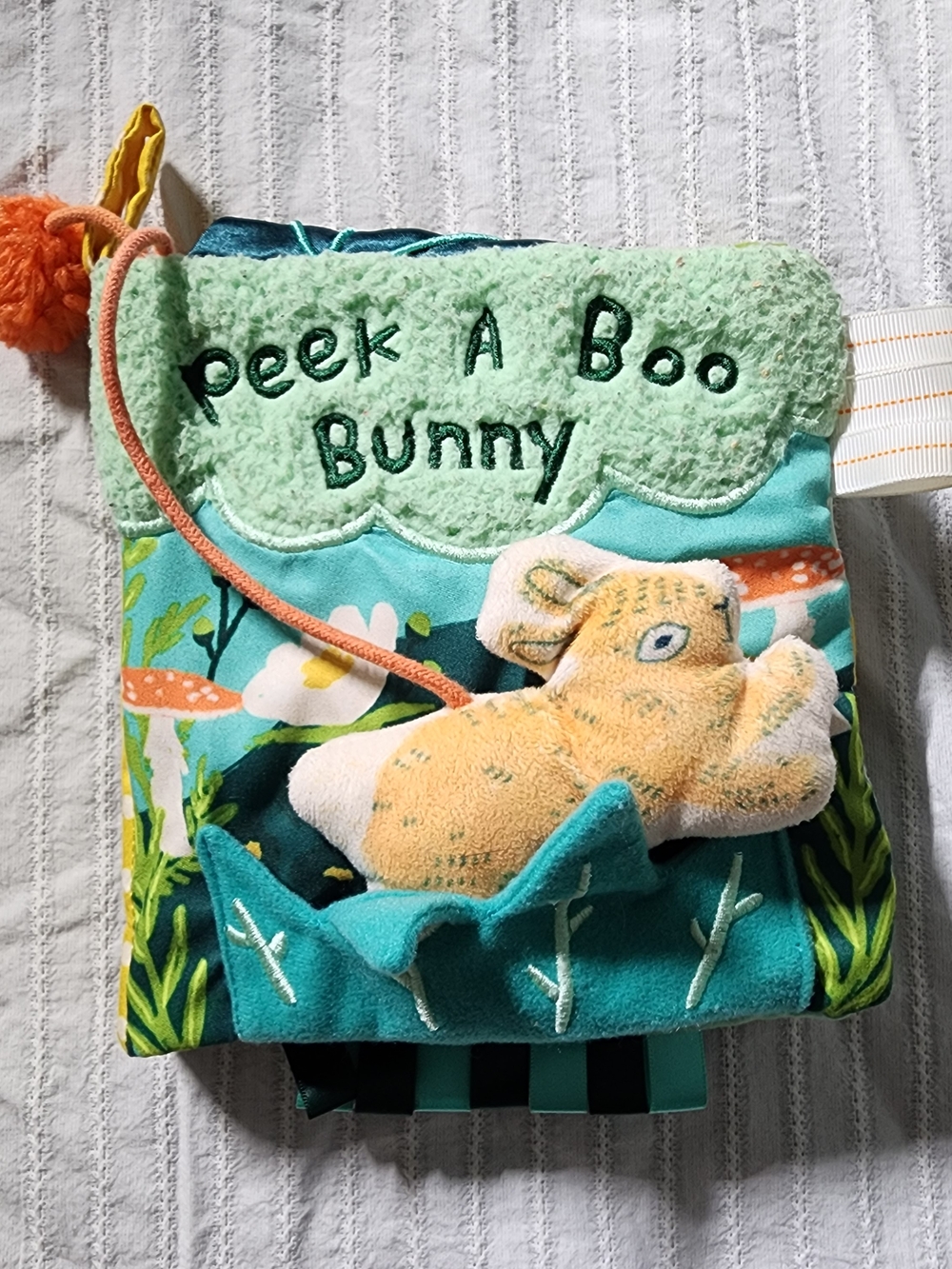 Manhattan Toys Peek A Boo Bunny Soft Activity Book